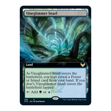 Vineglimmer Snarl Extended Art (STX) #365 Rare (Lightly Played) Strixhaven: School of Mages Magic: The Gathering: 2021