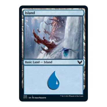 Island (368) (STX) #368 Land (Foil Lightly Played) Strixhaven: School of Mages Magic: The Gathering: 2021