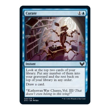 Curate (STX) #40 Common Strixhaven: School of Mages Magic: The Gathering: 2021