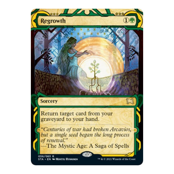 Regrowth (STA) #56 Rare (Foil Lightly Played) Strixhaven: Mystical Archive Magic: The Gathering: 2021