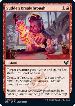 Sudden Breakthrough (STX) #116 Common (Lightly Played) Strixhaven: School of Mages Magic: The Gathering: 2021