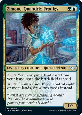 Zimone Quandrix Prodigy (STX) #250 Uncommon (Lightly Played) Strixhaven: School of Mages Magic: The Gathering: 2021