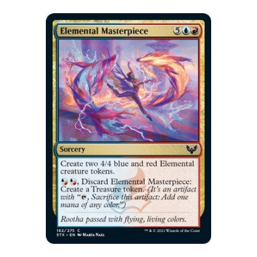 Elemental Masterpiece (STX) #182 Common Strixhaven: School of Mages Magic: The Gathering: 2021