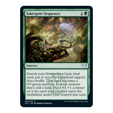Emergent Sequence (STX) #129 Uncommon (Lightly Played) Strixhaven: School of Mages Magic: The Gathering: 2021