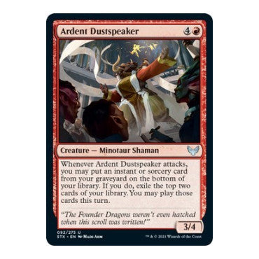 Ardent Dustspeaker (STX) #92 Uncommon (Lightly Played) Strixhaven: School of Mages Magic: The Gathering: 2021
