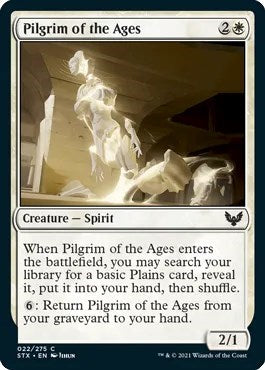 Pilgrim of the Ages (STX) #22 Common (Lightly Played) Strixhaven: School of Mages Magic: The Gathering: 2021