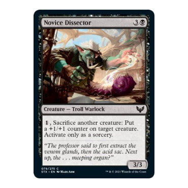 Novice Dissector (STX) #79 Common Strixhaven: School of Mages Magic: The Gathering: 2021