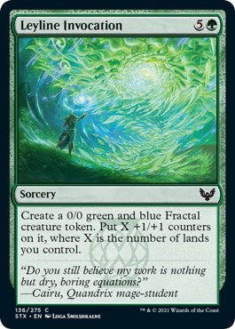 Leyline Invocation (STX) #136 Common Strixhaven: School of Mages Magic: The Gathering: 2021