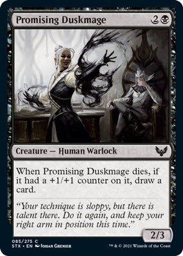 Promising Duskmage (STX) #85 Common (Lightly Played) Strixhaven: School of Mages Magic: The Gathering: 2021