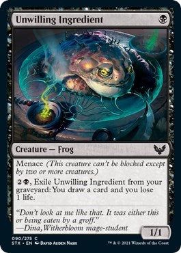 Unwilling Ingredient (STX) #90 Common Strixhaven: School of Mages Magic: The Gathering: 2021