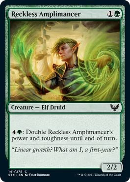 Reckless Amplimancer (STX) #141 Common (Lightly Played) Strixhaven: School of Mages Magic: The Gathering: 2021