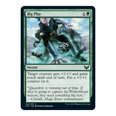 Big Play (STX) #122 Common Strixhaven: School of Mages Magic: The Gathering: 2021