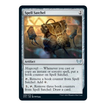 Spell Satchel (STX) #258 Uncommon (Lightly Played) Strixhaven: School of Mages Magic: The Gathering: 2021
