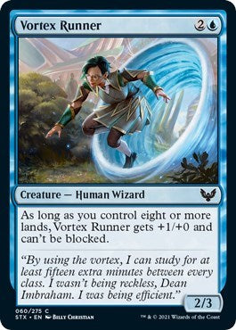 Vortex Runner (STX) #60 Common (Lightly Played) Strixhaven: School of Mages Magic: The Gathering: 2021