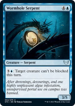 Wormhole Serpent (STX) #62 Uncommon (Lightly Played) Strixhaven: School of Mages Magic: The Gathering: 2021