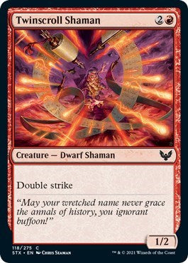 Twinscroll Shaman (STX) #118 Common (Lightly Played) Strixhaven: School of Mages Magic: The Gathering: 2021