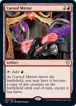 Cursed Mirror (C21) #50 Rare Commander 2021 Magic: The Gathering: 2021