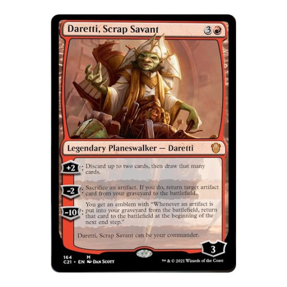 Daretti, Scrap Savant (C21) #164 Mythic Rare (Lightly Played) Commander 2021 Magic: The Gathering: 2021