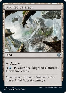 Blighted Cataract (C21) #279 Uncommon (Lightly Played) Commander 2021 Magic: The Gathering: 2021