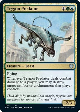 Trygon Predator (C21) #231 Uncommon (Lightly Played) Commander 2021 Magic: The Gathering: 2021