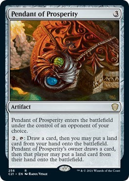 Pendant of Prosperity (C21) #256 Rare (Lightly Played) Commander 2021 Magic: The Gathering: 2021