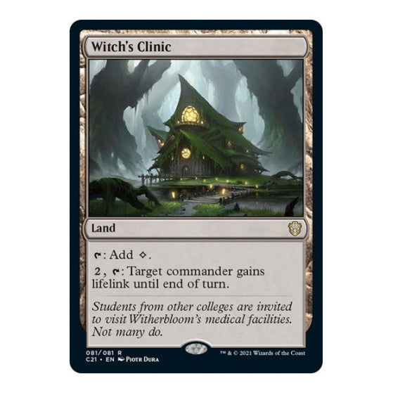 Witch's Clinic (C21) #81 Rare (Lightly Played) Commander 2021 Magic: The Gathering: 2021