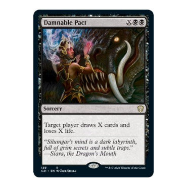 Damnable Pact (C21) #139 Rare (Lightly Played) Commander 2021 Magic: The Gathering: 2021