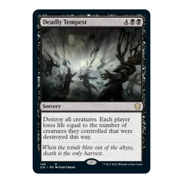 Deadly Tempest (C21) #140 Rare (Lightly Played) Commander 2021 Magic: The Gathering: 2021