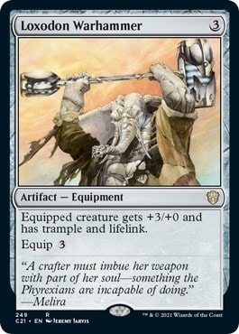 Loxodon Warhammer (C21) #249 Rare Commander 2021 Magic: The Gathering: 2021