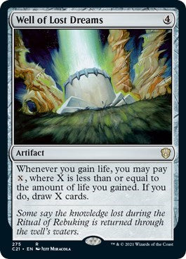 Well of Lost Dreams (C21) #275 Rare Commander 2021 Magic: The Gathering: 2021