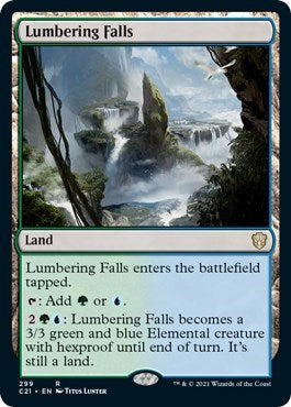 Lumbering Falls (C21) #299 Rare (Near Mint) Commander 2021 Magic: The Gathering: 2021