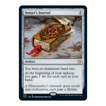 Vensers Journal (C21) #273 Rare (Near Mint) Commander 2021 Magic: The Gathering: 2021