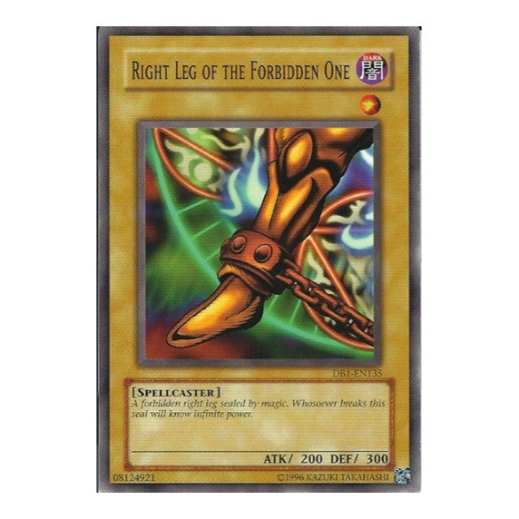 Right Leg of the Forbidden One (DB1) #DB1-EN135 Common (Unlimited Moderately Played) Dark Beginning 1 YuGiOh: 2017