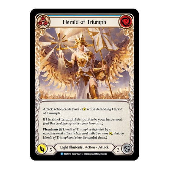 Herald of Triumph (Blue) (MON) #MON010 Rare Monarch Flesh and Blood TCG: 2021