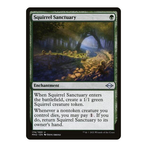 Squirrel Sanctuary (MH2) #174 Uncommon (Lightly Played) Modern Horizons 2 Magic: The Gathering: 2021
