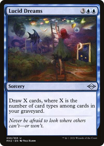 Lucid Dreams (MH2) #50 Uncommon (Lightly Played) Modern Horizons 2 Magic: The Gathering: 2021