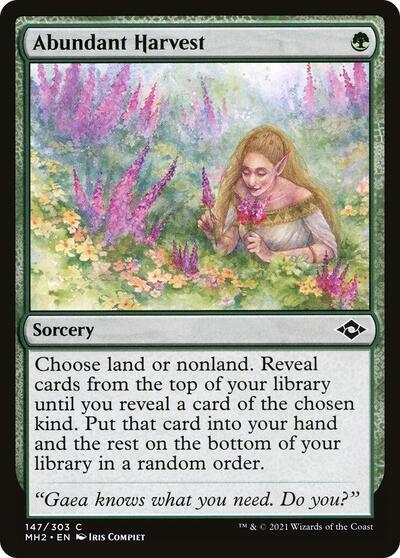 Abundant Harvest (MH2) #147 Common (Lightly Played) Modern Horizons 2 Magic: The Gathering: 2021