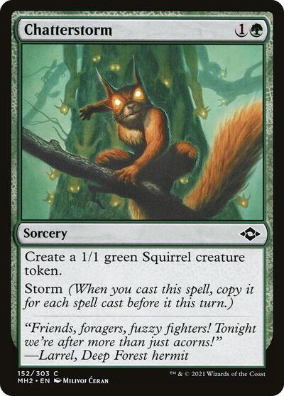 Chatterstorm (MH2) #152 Common (Foil Lightly Played) Modern Horizons 2 Magic: The Gathering: 2021