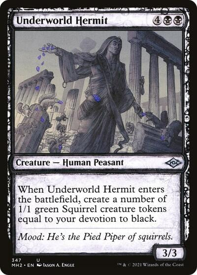 Underworld Hermit Showcase (MH2) #347 Uncommon (Moderately Played) Modern Horizons 2 Magic: The Gathering: 2021