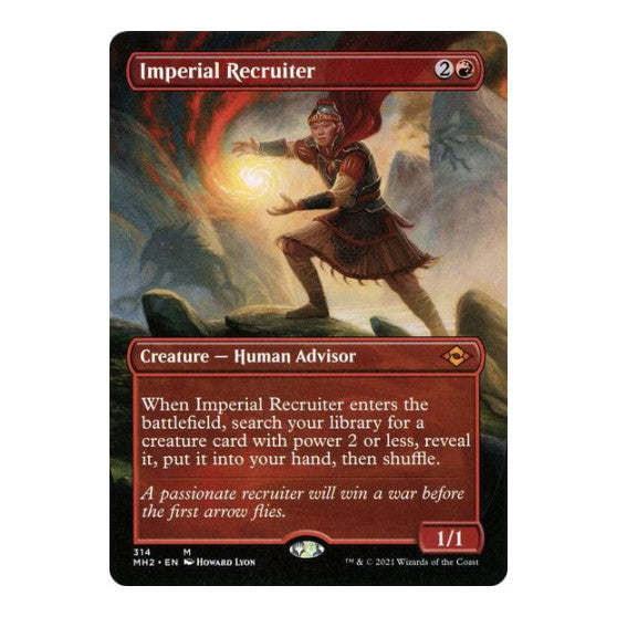 Imperial Recruiter (Borderless) (MH2) #314 Mythic Rare (Foil Near Mint) Modern Horizons 2 Magic: The Gathering: 2021