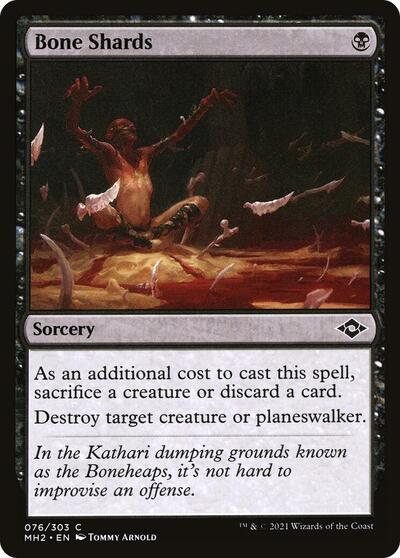 Bone Shards (MH2) #76 Common (Foil Lightly Played) Modern Horizons 2 Magic: The Gathering: 2021