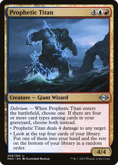 Prophetic Titan (MH2) #209 Uncommon (Lightly Played) Modern Horizons 2 Magic: The Gathering: 2021