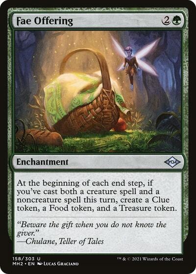 Fae Offering (MH2) #158 Uncommon (Lightly Played) Modern Horizons 2 Magic: The Gathering: 2021