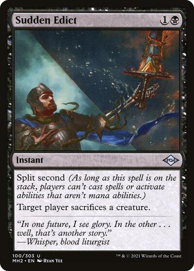 Sudden Edict (MH2) #100 Uncommon (Lightly Played) Modern Horizons 2 Magic: The Gathering: 2021