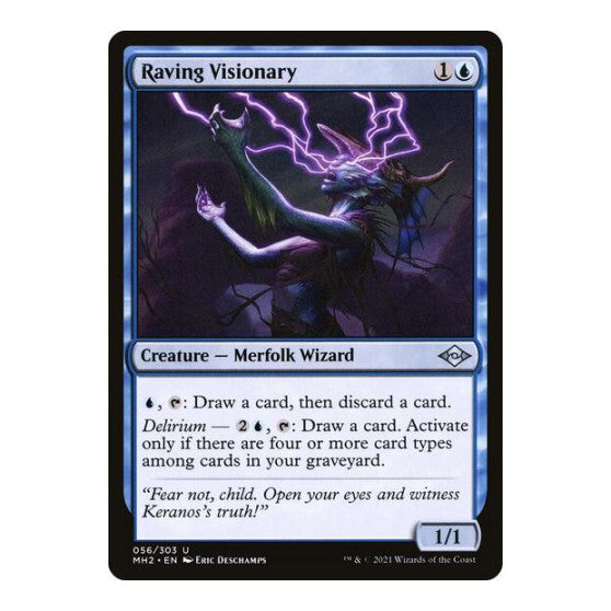 Raving Visionary (MH2) #56 Uncommon Modern Horizons 2 Magic: The Gathering: 2021