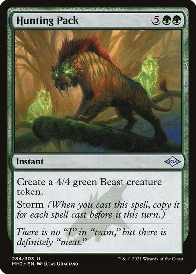 Hunting Pack (MH2) #284 Uncommon (Lightly Played) Modern Horizons 2 Magic: The Gathering: 2021