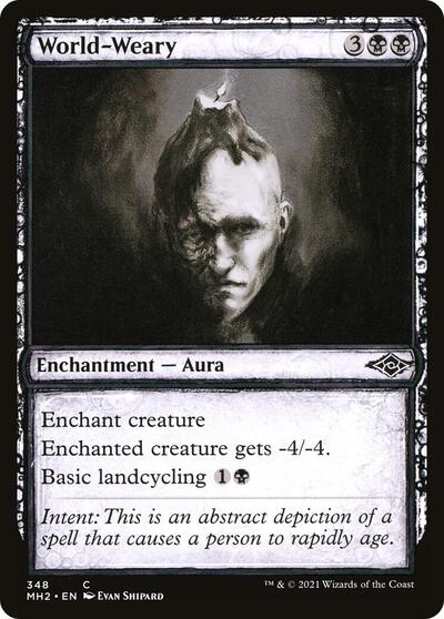 World Weary Showcase (MH2) #348 Common (Lightly Played) Modern Horizons 2 Magic: The Gathering: 2021