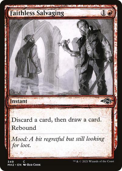 Faithless Salvaging Showcase (MH2) #349 Common (Lightly Played) Modern Horizons 2 Magic: The Gathering: 2021