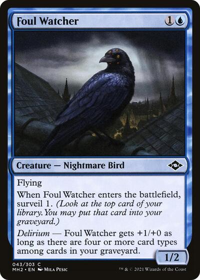 Foul Watcher (MH2) #43 Common (Lightly Played) Modern Horizons 2 Magic: The Gathering: 2021
