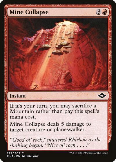 Mine Collapse (MH2) #135 Common (Lightly Played) Modern Horizons 2 Magic: The Gathering: 2021